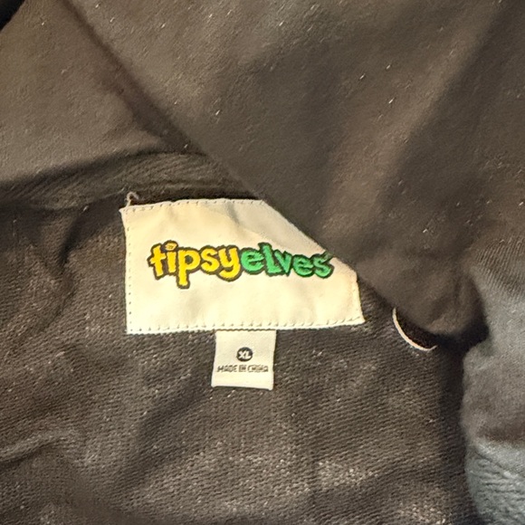 Tipsy Elves Skeleton Jumpsuit - Black and White - Picture 2 of 3